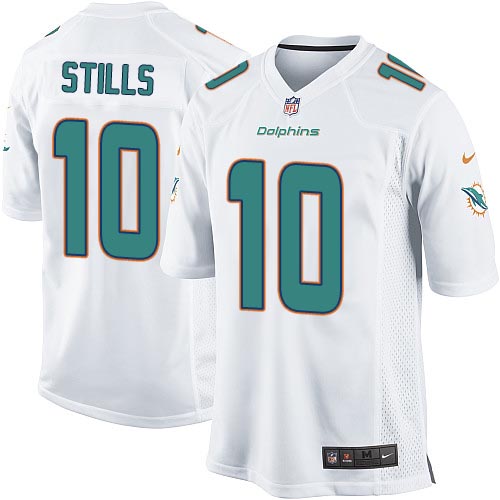 Men's Game Kenny Stills Nike Jersey White Road - #10 NFL Miami Dolphins